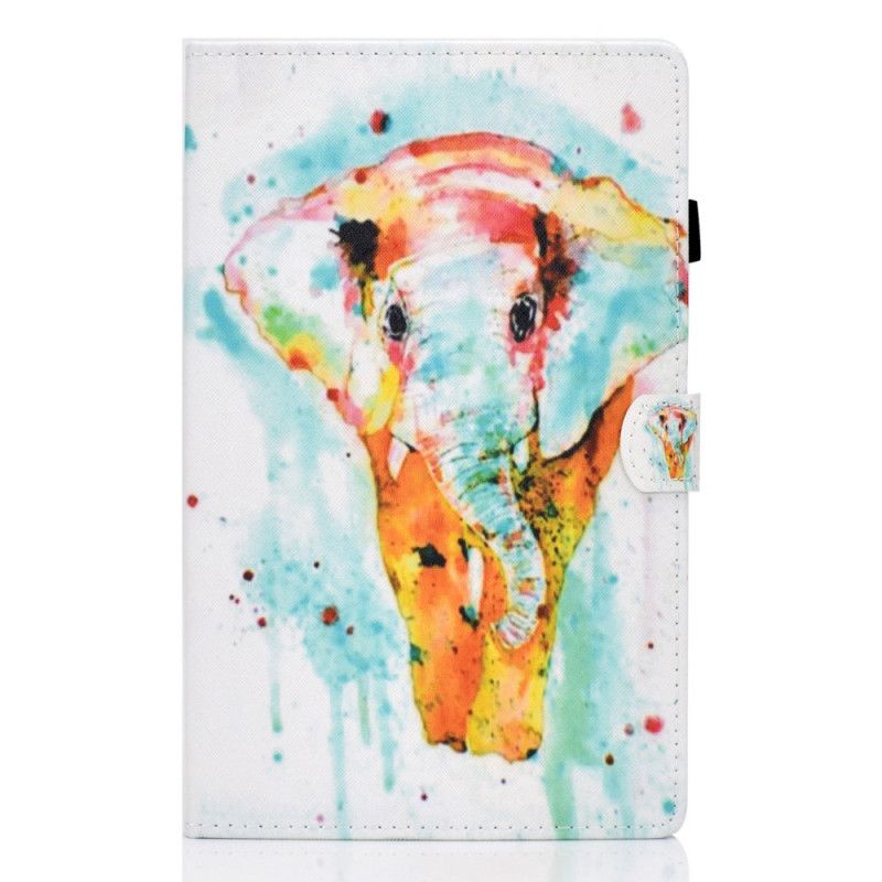 Leren Hoesje Huawei MatePad T 8 Aquarel Olifant