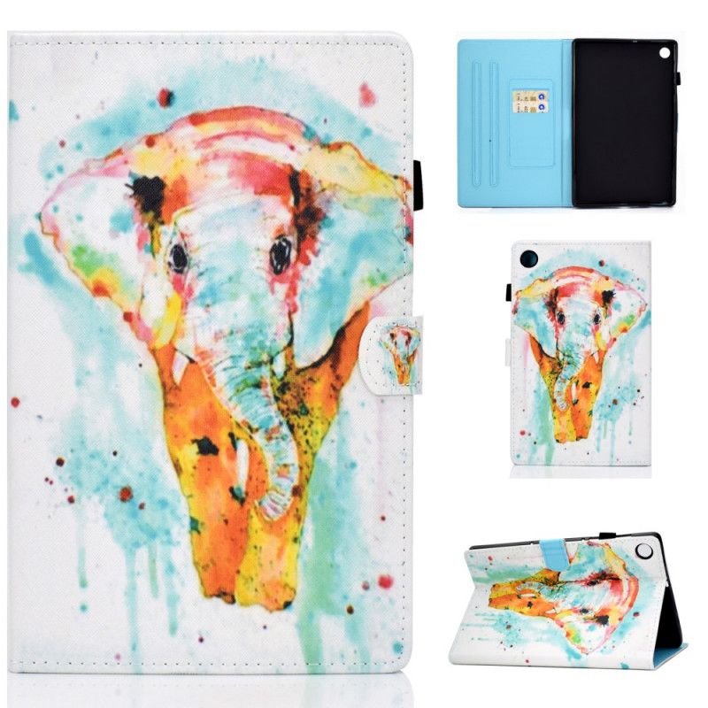 Leren Hoesje Huawei MatePad T 8 Aquarel Olifant