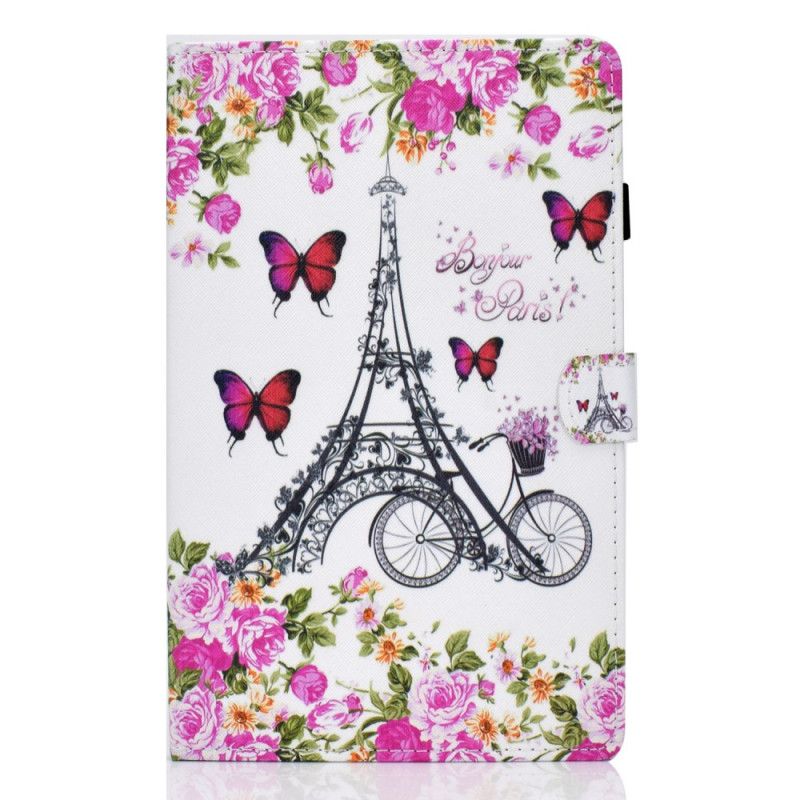 Leren Hoesje Huawei MatePad T 8 Fiets Eiffeltoren