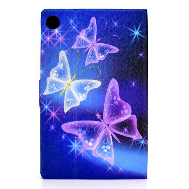 Leren Hoesje Huawei MatePad T 8 Paars Donkerblauw Vlinderfee