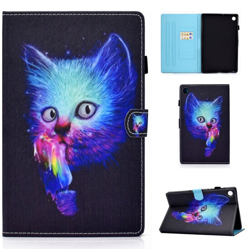 Leren Hoesje Huawei MatePad T 8 Psycho Cat