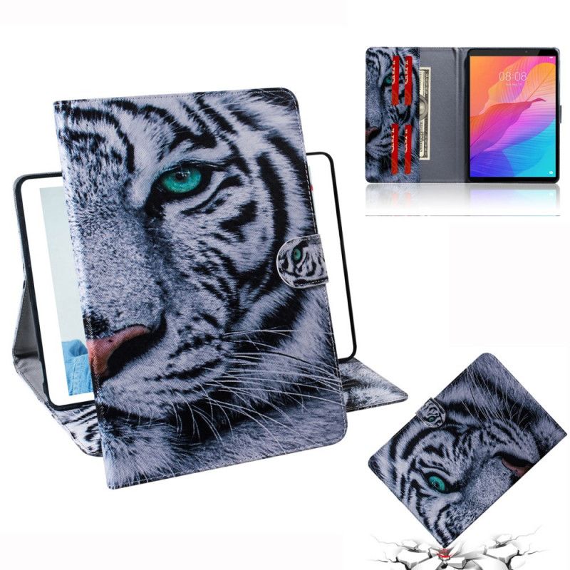 Leren Hoesje Huawei MatePad T 8 Tijgerkop