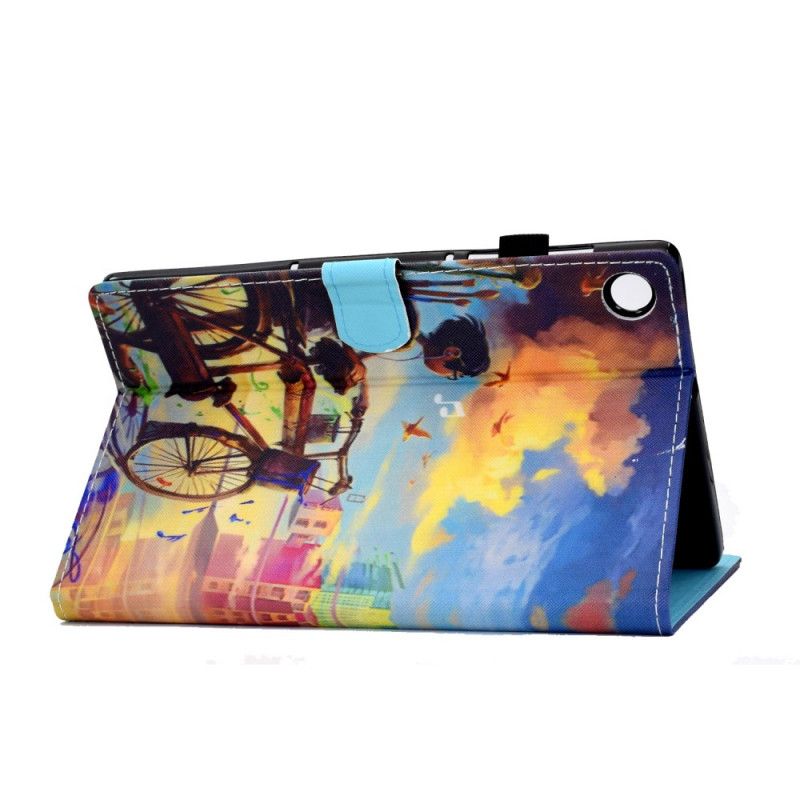 Leren Hoesje voor Huawei MatePad T 8 Fiets Art