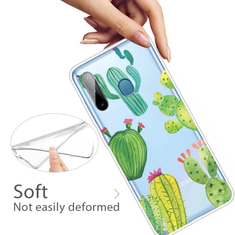 Hoesje voor Samsung Galaxy M11 Aquarel Cactus