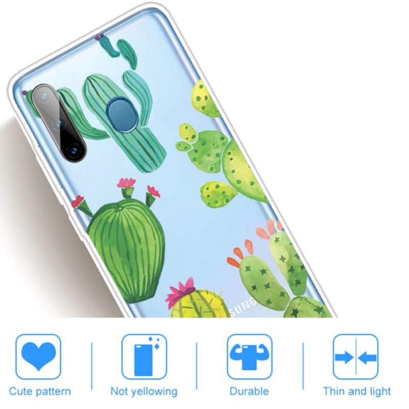 Hoesje voor Samsung Galaxy M11 Aquarel Cactus