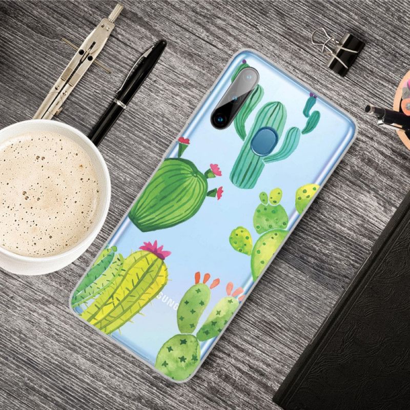 Hoesje voor Samsung Galaxy M11 Aquarel Cactus