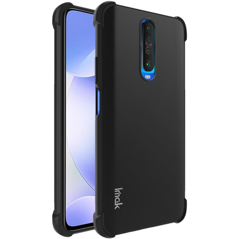 Cover Hoesje Xiaomi Redmi K30 Grijs Zwart Telefoonhoesje Imak Huidgevoel