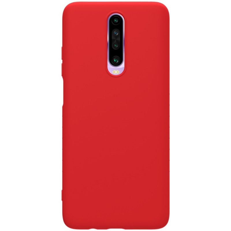 Hoesje Xiaomi Redmi K30 Rood Zwart Nillkinrubber