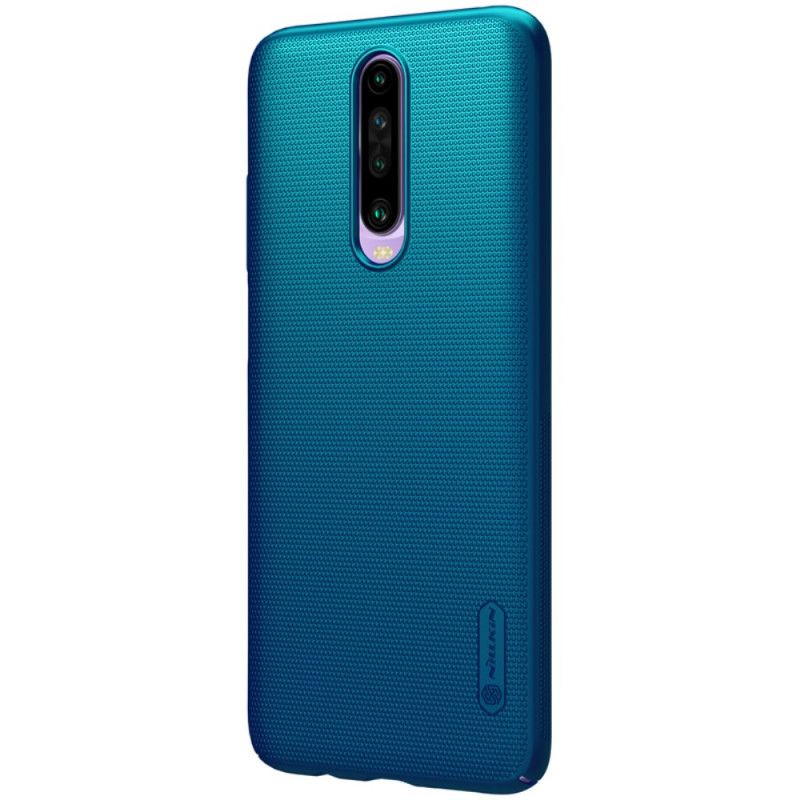 Hoesje Xiaomi Redmi K30 Wit Zwart Stijve Frosted Nillkin