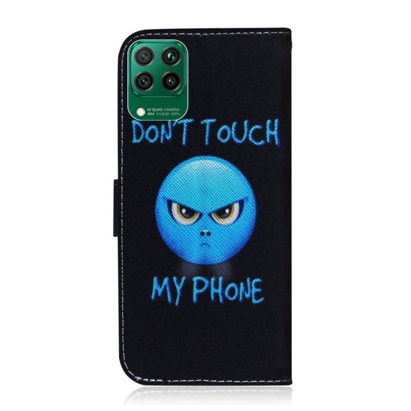 Cover Folio-hoesje Huawei P40 Lite Telefoonhoesje Emoji-Telefoon