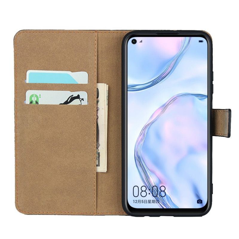 Cover Folio-hoesje Huawei P40 Lite Telefoonhoesje Leer