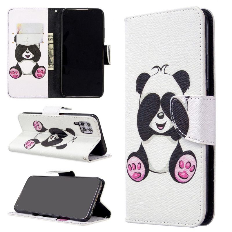 Cover Folio-hoesje Huawei P40 Lite Telefoonhoesje Leuke Panda