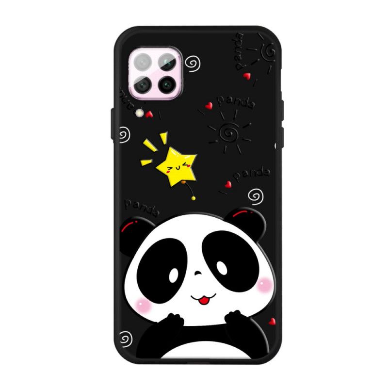 Cover Hoesje Huawei P40 Lite Telefoonhoesje Panda-Ster