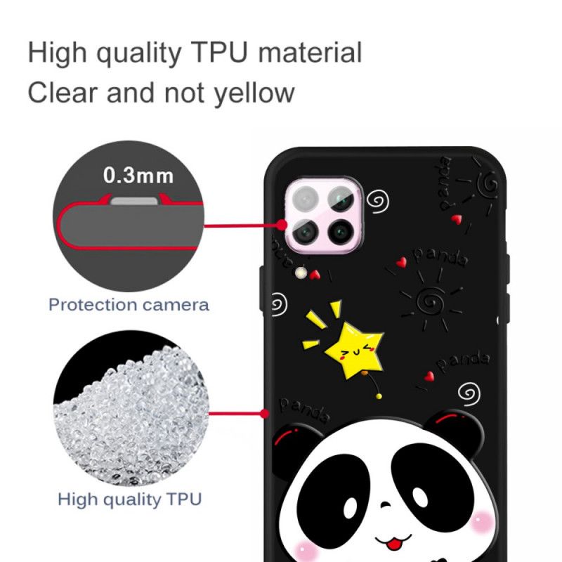 Cover Hoesje Huawei P40 Lite Telefoonhoesje Panda-Ster