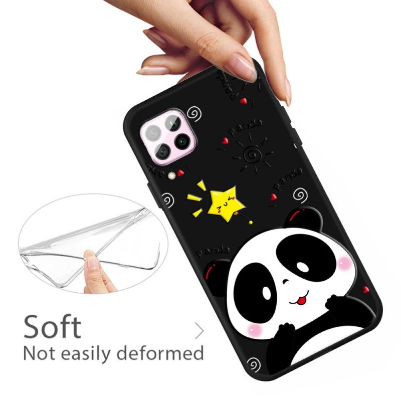 Cover Hoesje Huawei P40 Lite Telefoonhoesje Panda-Ster