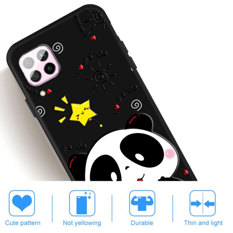 Cover Hoesje Huawei P40 Lite Telefoonhoesje Panda-Ster