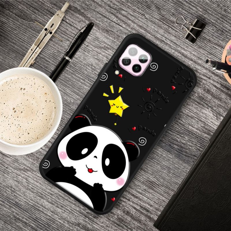 Cover Hoesje Huawei P40 Lite Telefoonhoesje Panda-Ster