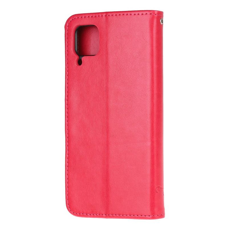 Flip Case Leren Huawei P40 Lite Lichtpaars Betoverde Vlinders