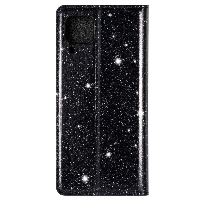 Folio-hoesje Huawei P40 Lite Magenta Zwart Glitterstijl