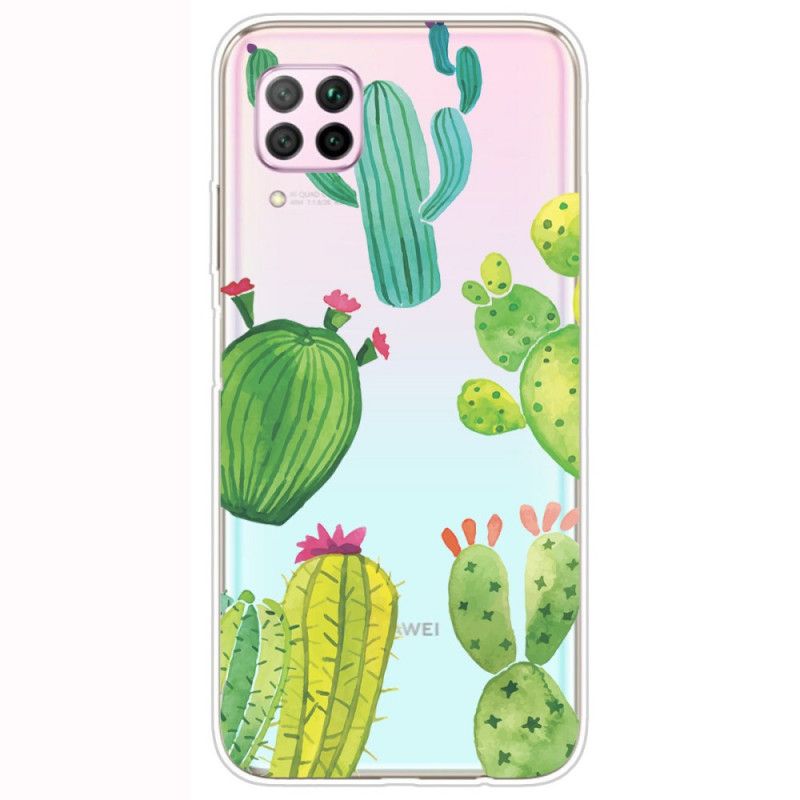 Hoesje Huawei P40 Lite Aquarel Cactus