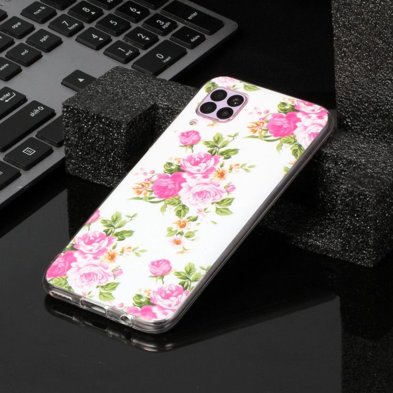 Hoesje Huawei P40 Lite Fluorescerende Vrijheidsbloemen