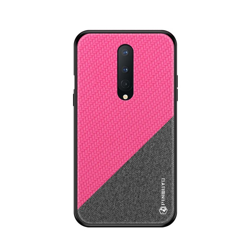 Case Hoesje OnePlus 8 Magenta Zwart Telefoonhoesje Pinwuyo Eer-Serie