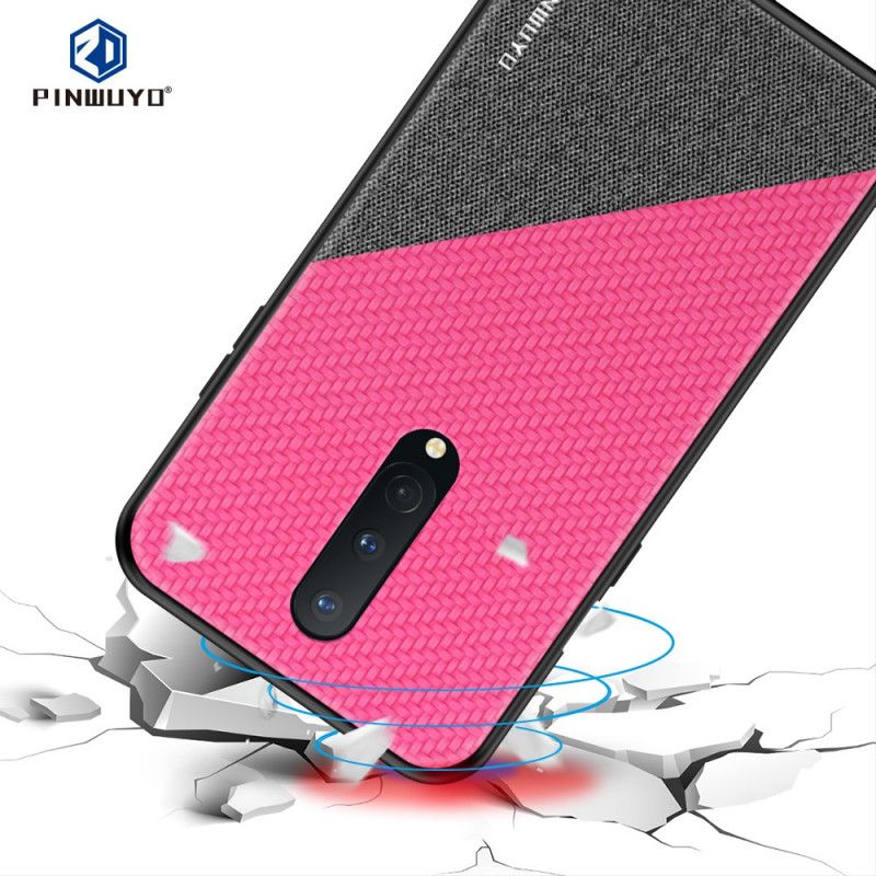 Case Hoesje OnePlus 8 Magenta Zwart Telefoonhoesje Pinwuyo Eer-Serie