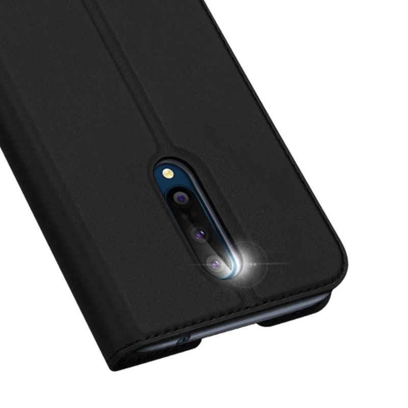 Folio-hoesje voor OnePlus 8 Donkerblauw Pro Dux Ducis Huid