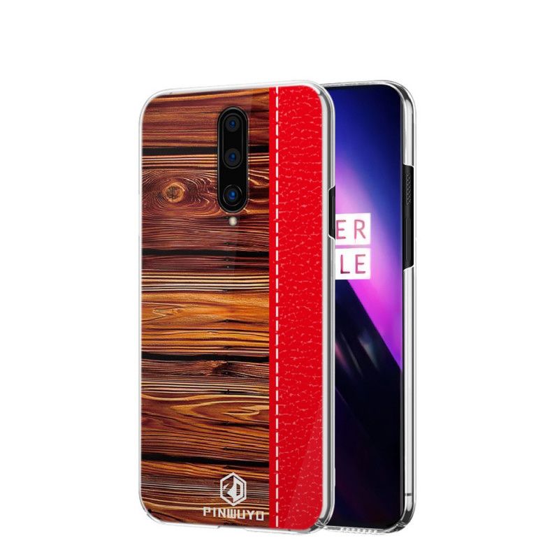 Hoesje OnePlus 8 Donkerblauw Rood Pin Dun Serie Pinwuyo