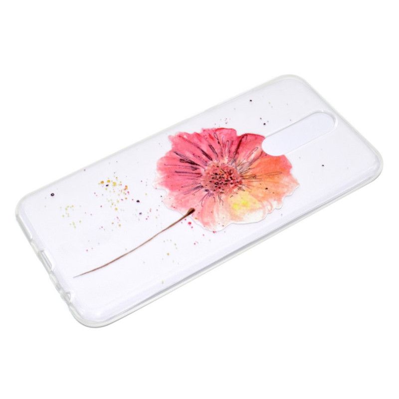 Hoesje OnePlus 8 Transparante Aquarel Klaproos