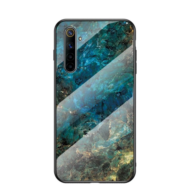 Cover Hoesje Realme 6 Wit Zwart Telefoonhoesje Premumkleuren Van Gehard Glas