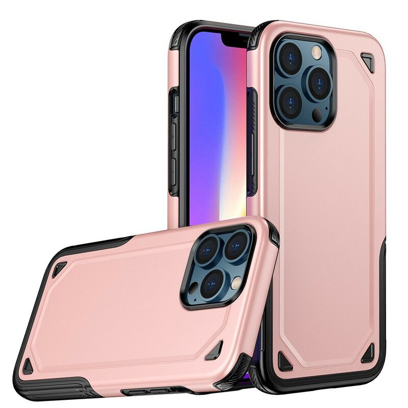 Case Hoesje iPhone 13 Pro Telefoonhoesje Pantser Met Metaaleffect