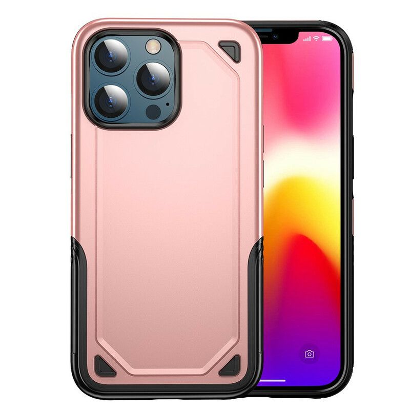 Case Hoesje iPhone 13 Pro Telefoonhoesje Pantser Met Metaaleffect