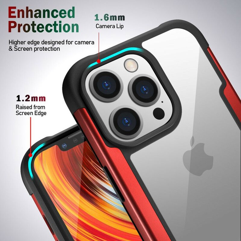 Cover Hoesje iPhone 13 Pro Telefoonhoesje Doorzichtige Hybride Bumperranden