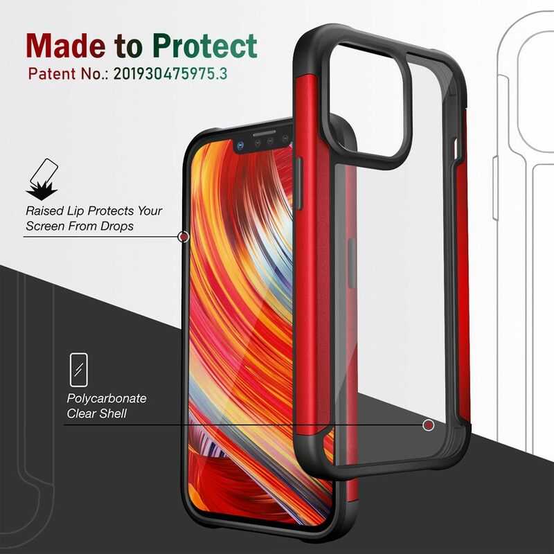 Cover Hoesje iPhone 13 Pro Telefoonhoesje Doorzichtige Hybride Bumperranden