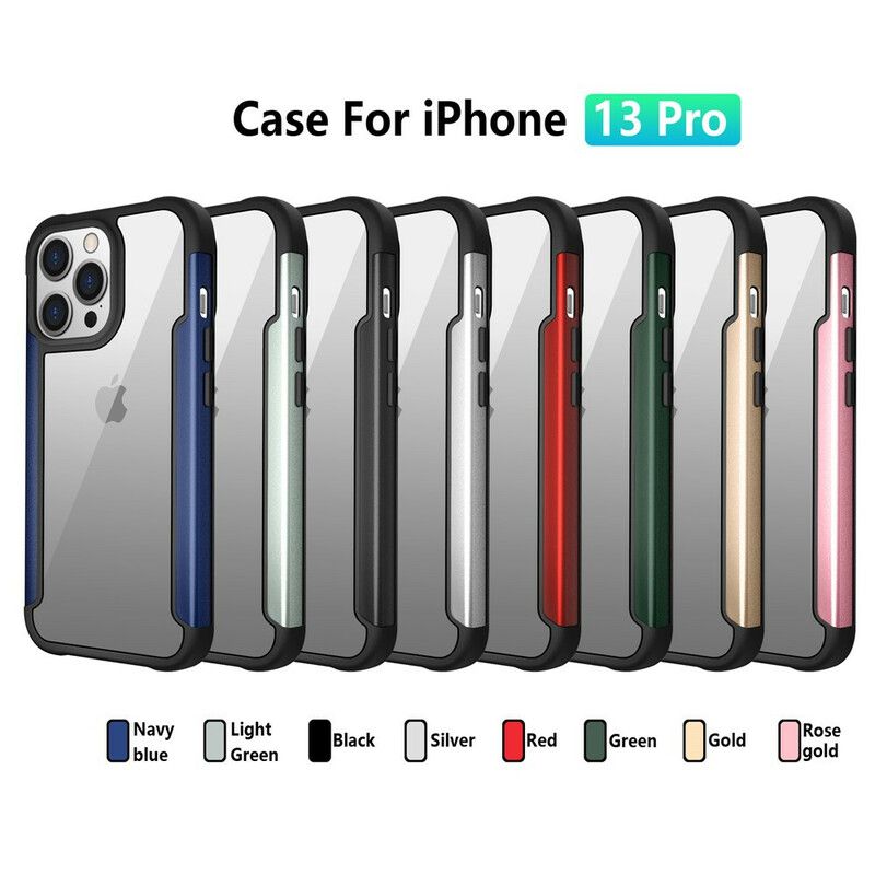 Cover Hoesje iPhone 13 Pro Telefoonhoesje Doorzichtige Hybride Bumperranden