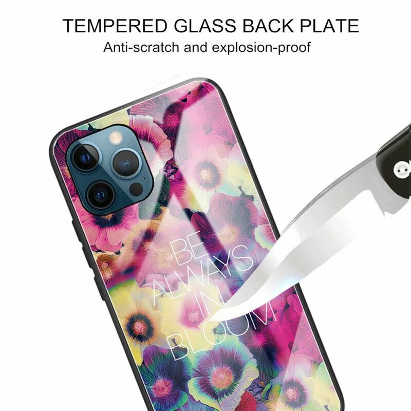 Cover Hoesje iPhone 13 Pro Telefoonhoesje Gehard Glas Wees Altijd In Bloei