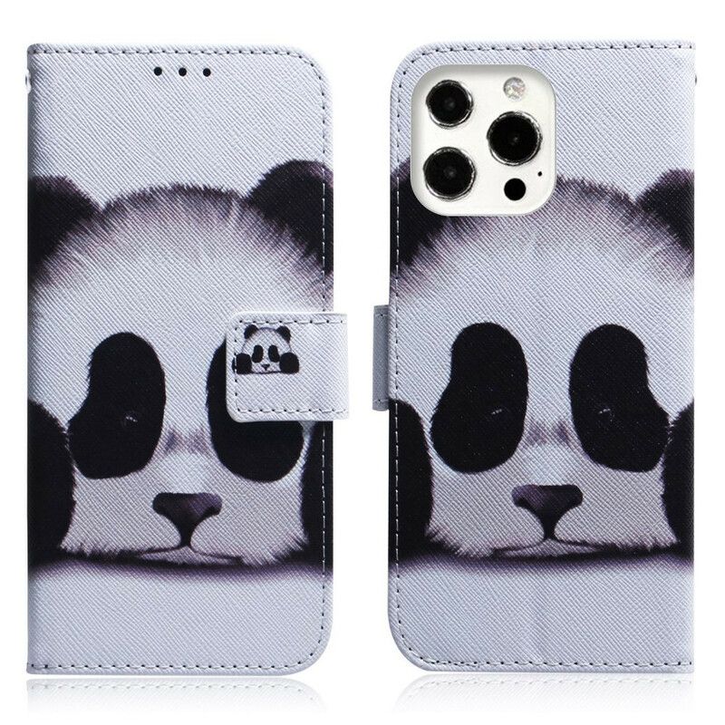 Folio-hoesje iPhone 13 Pro Panda Gezicht