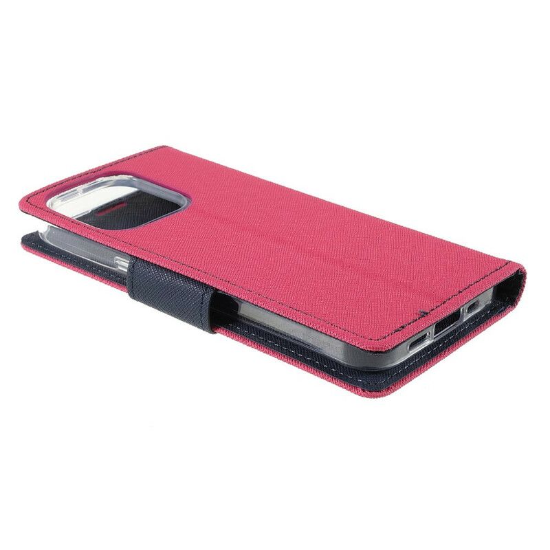 Folio-hoesje iPhone 13 Pro Telefoonhoesje Bicolor Mercury Goospery