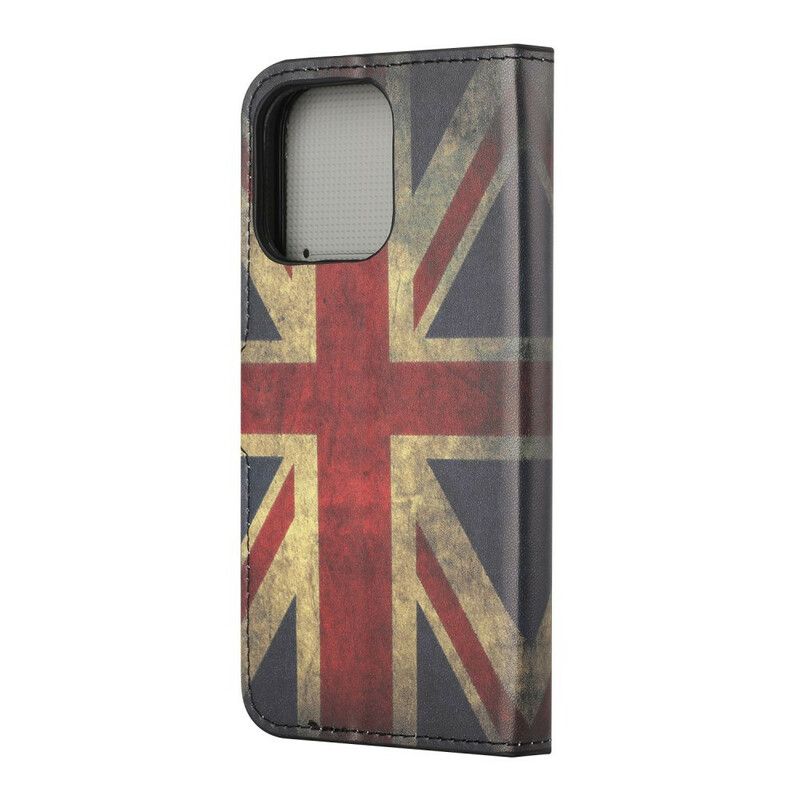 Folio-hoesje iPhone 13 Pro Telefoonhoesje Engelse Vlag