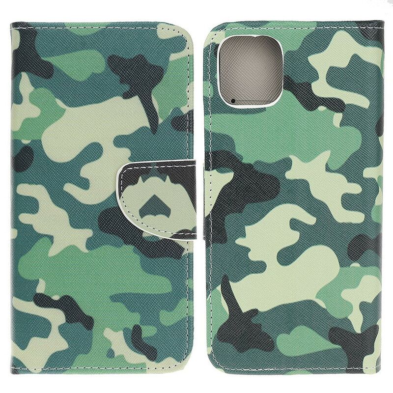 Folio-hoesje iPhone 13 Pro Telefoonhoesje Militaire Camouflage