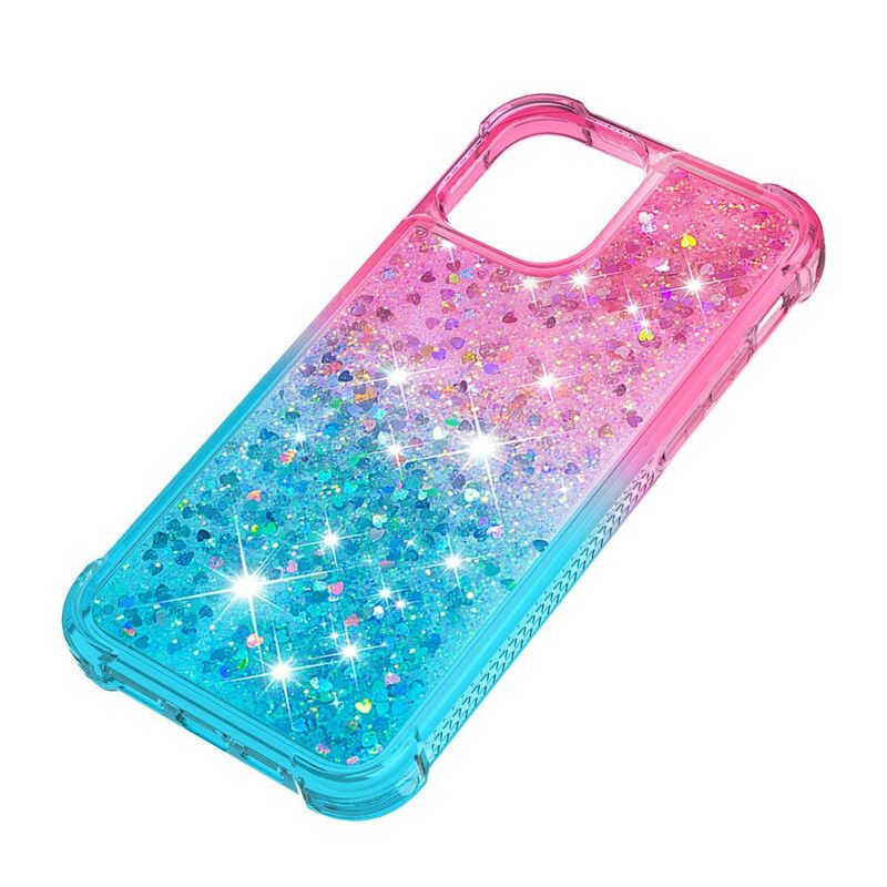 Hoesje iPhone 13 Pro Glitterkleuren