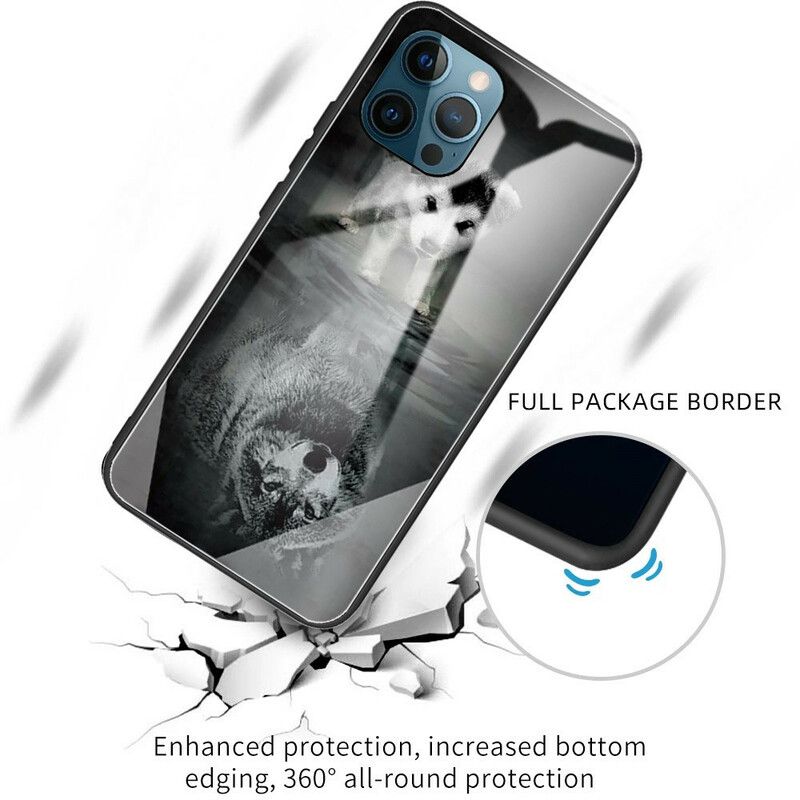 Hoesje iPhone 13 Pro Puppy Dream Gehard Glas Bescherming Hoesje