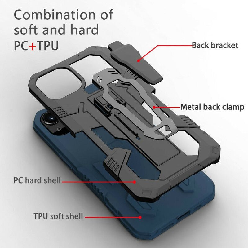 Hoesje iPhone 13 Pro Robot Met Riemclip