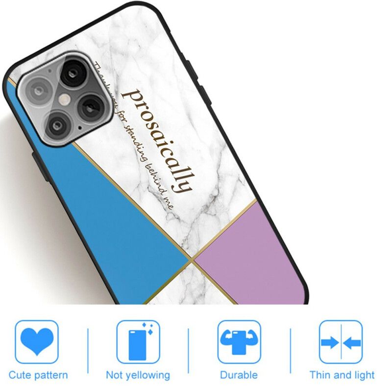 Hoesje Voor iPhone 13 Pro Gestileerd Marmer