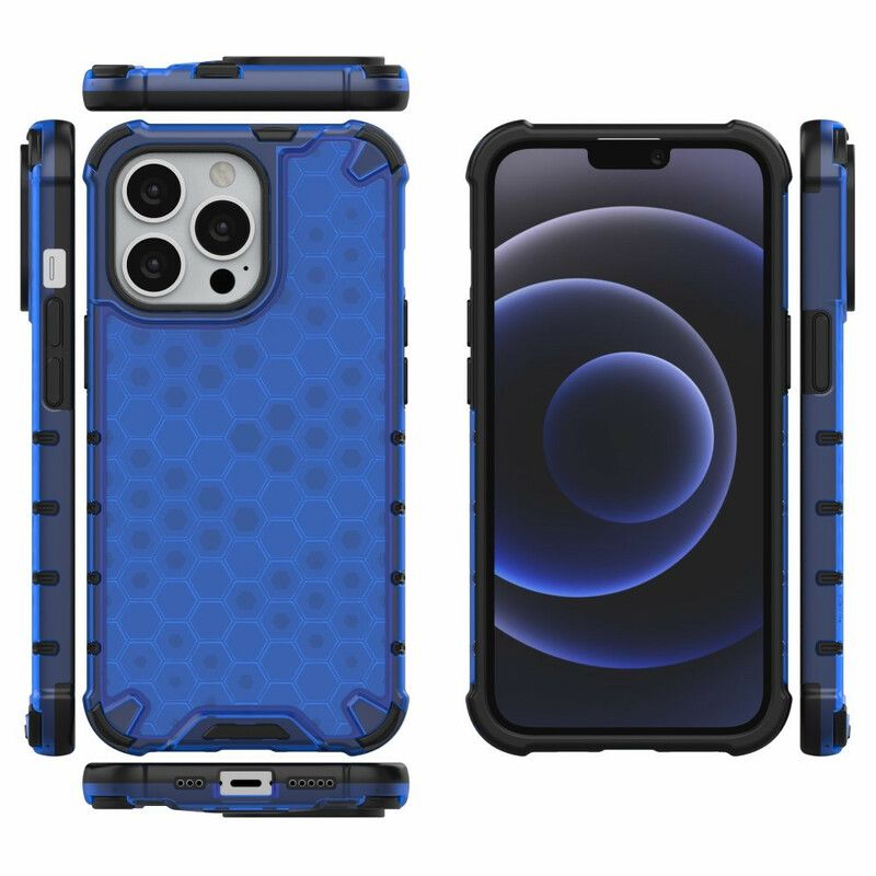 Hoesje Voor iPhone 13 Pro Honingraatstijl