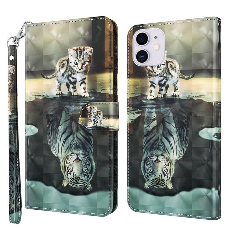 Leren Hoesje Voor iPhone 13 Pro Ernest De Tijger