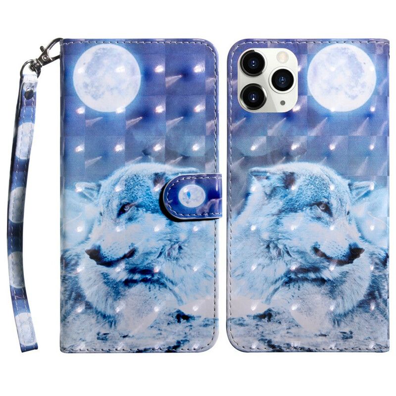 Leren Hoesje Voor iPhone 13 Pro Lichtvlek Gérald Le Loup