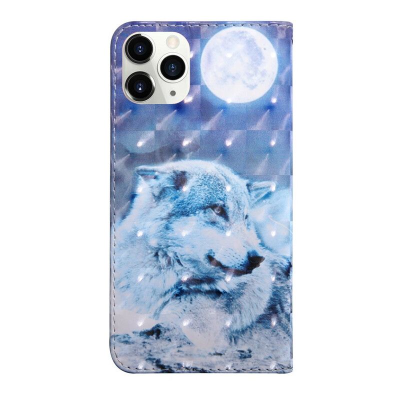 Leren Hoesje Voor iPhone 13 Pro Lichtvlek Gérald Le Loup