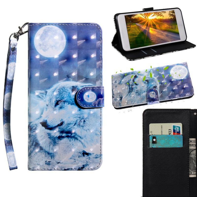 Leren Hoesje Voor iPhone 13 Pro Lichtvlek Gérald Le Loup